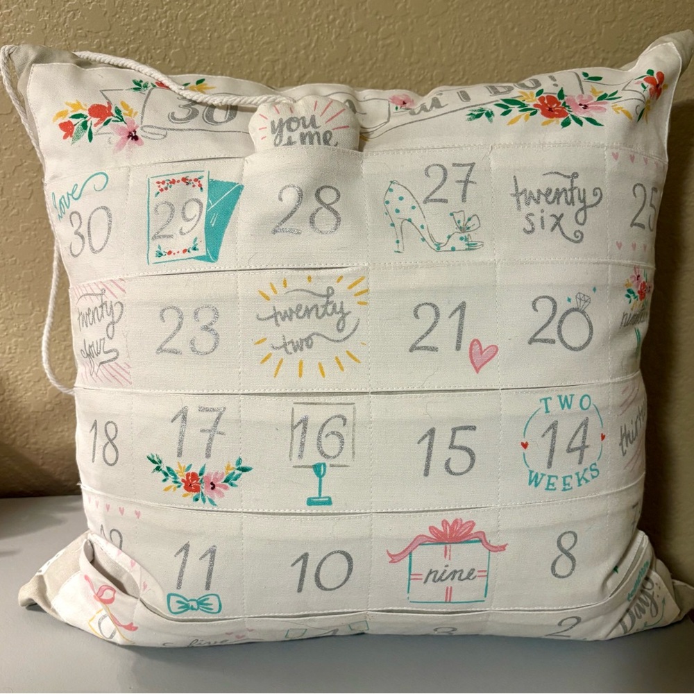 I DO Countdown Pillow
